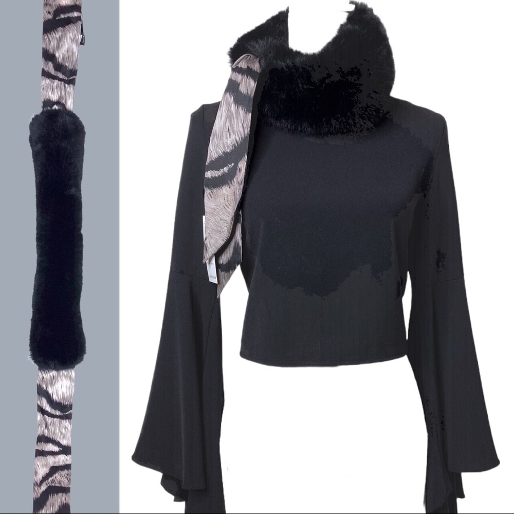 Faux Fur Collar Scarf